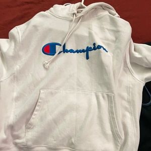 Champion White hoodie